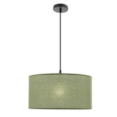 Lampa wisząca z abażurem Shanti miętowa do salonu i sypialni
