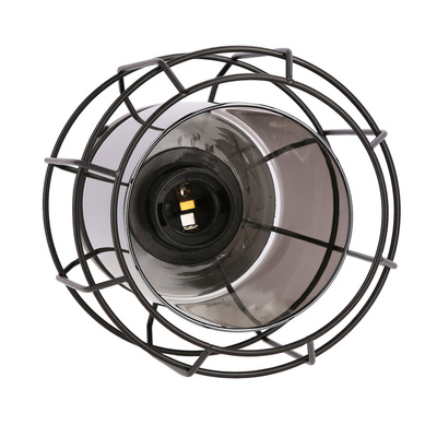 Plafoniera Jonera negru 1X40 E27 abajur afumat 31-08404