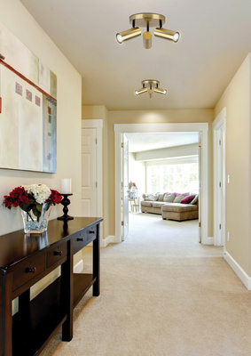 Deckenlampenplatte aus Messing 3xGU10 Colly 98-01726