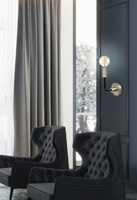 Patina/black matte wall lamp without Saga 21-01313 shade