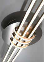 PLAFON LAMP CANDELLUX APETI NAKSOS LED SATIN NICKEL 4000K