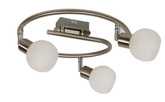 Spiral ceiling lamp 3X40W G9 satin chrome ALABASTER 98-07032