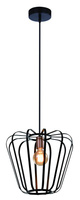 Hängelampe schwarz Metall Loft 40W E27 Jonas 31-78483