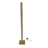 alset lampa podłogowa drewno +czarny 1x18w led