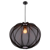 MELLOW Pendelleuchte schwarz 1x40W E27 Schirm 52 schwarze Kugel 31-41968
