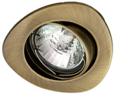 Ceiling luminaire candellux uo-13 gab mr16 gold patina hinged cover cast