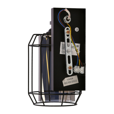 Jonera lamp wall lamp black p20 1x40w e27 smoked lampshade 21-10186