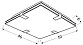 Candellux Fiera 10-30795 Ceiling Lamp Led Square