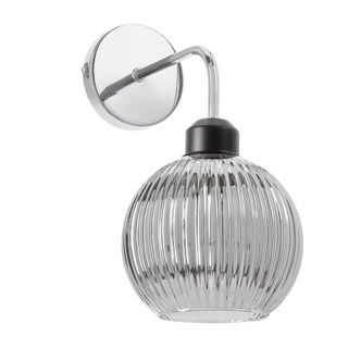 VERTON lampa kinkiet chromowy 1x40W E27 klosz chromowy