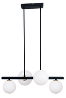 Plafonnier suspendu noir et blanc 4x28W Kama 34-01214