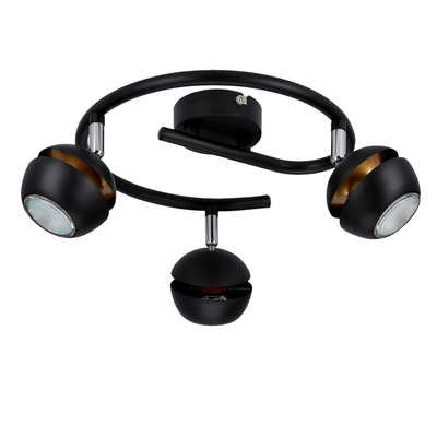 Boni Spirale 3x3w gu10 LED schwarz