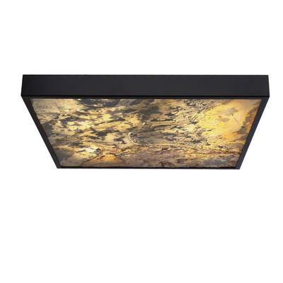 Plafoniera Luxan 49x49 negru 48w led 4000k led s. alb