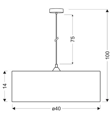 Plafonnier suspendu candellux brun 31-72931 e27 brun