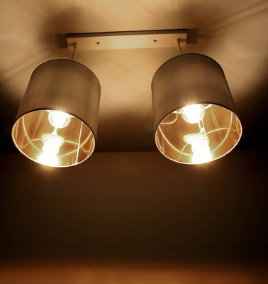 Hanging lamp white strip 2xE27 Atlanta 32-00644