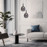 Lampa suspendata balon sticla argintie LED 6W Lukka Ledea 50133211