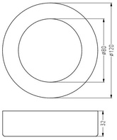 Plafoniera Candellux 2263748 Spn-03 Ip20 Led