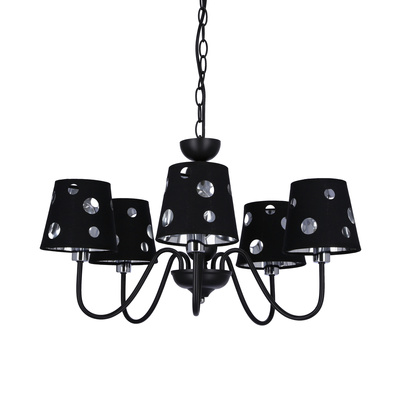Candelabru negru suspendat 5xE14 Batley Ledea 50205106