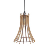 ECO 7 SUSPENSION 1X40 E27 ABAT-JOUR BOIS