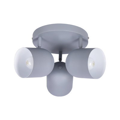 Plafonnier 3xE27 gris 32cm AZURO 98-63236