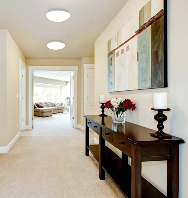 White glass ceiling lamp for the bathroom E27 2x60W 39cm Nina Candellux 14-74242