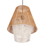Lampa wisząca z abażurem Africa czarna do sypialni E27