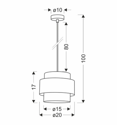 Lampa wisząca z abażurem Nuget biała abażur kremowy do jadalni E27