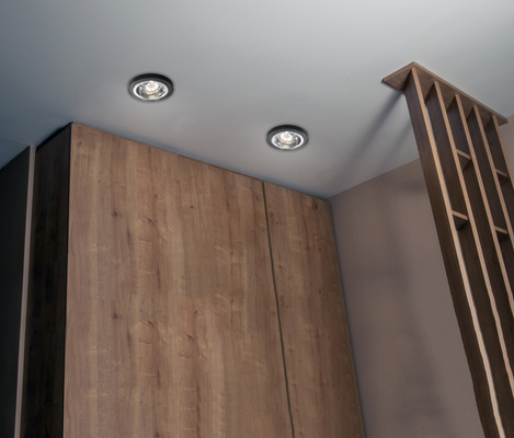 Black tilting ceiling luminaire SSU-15 2263816