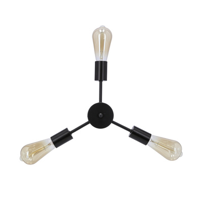 Suspension Sparta noire 3X60W E27 33-09371