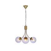 Gold pendant lamp 3xE14 chandelier Dani 33-79015