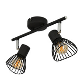 Lampa ścienna listwa 2xE14 39cm czarny FLY 92-61898