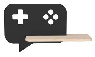 Applique LED noire 5W pour enfant avec étagère Console Candellux 21-75628