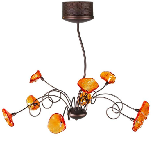 Lampa sufitowa pomarańczowa 9xG4 Malta 39-00630