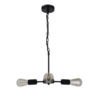 Suspension Sparta noire 3X60W E27 33-09371
