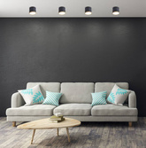 Black and wooden ceiling lamp 8.8x7.5cm Tube Candellux 2275949