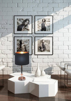 Lampa stołowa gabinetowa czarna/miedziana 60W E14 Violino 41-38784