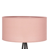 SHANTI floor lamp black 1x40W E27 pink shade 51-38715