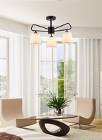 Plafoniera din metal alb-negru Morley Ledea 50203091