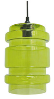 Plafonnier suspendu verre vert 60W E27 Decorado Candellux 31-36650-Z