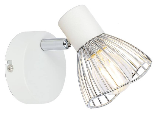 Wall lamp sconce 1X40W E14 white/chrome FLY 91-61959