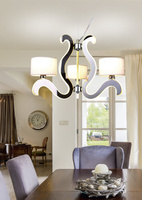 Lampa suspendata crom 3xE14 + LED Ambrosia 33-33895