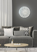 Weiße runde Wand-Deckenleuchte aus Glas 60W Rock Candellux 13-82176