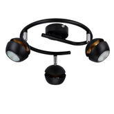 Boni spiral 3x3w gu10 led black