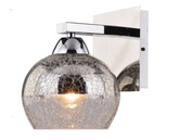 Chrome wall lamp with glass mirror cover Cromina Candellux 21-22240