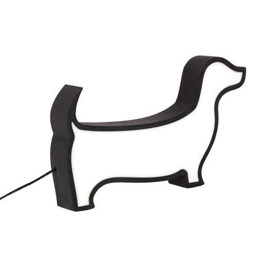 LAMPE DE TABLE LED CHIEN POUR ENFANTS IQ KIDS NOIR