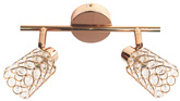 Applique lamelle 2xG9 laiton YORK 92-70104