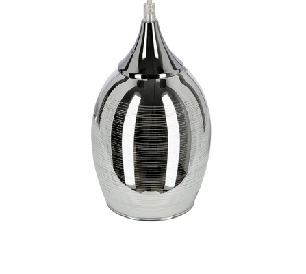 Suspension chrome abat-jour miroir 1xE27 Marina 31-60174
