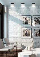 Deckenleuchte schwarz und weiß LED 9W 4000K Tuba Candellux 2273631