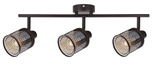 Plafoniera cafea aurie abajur chihlimbar 3xE14 Canabera Candellux 93-82541