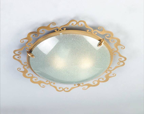 Lampa sufitowa Candellux 10-39074 Casablanca plafon 2X60W E27 38 cm patyna 