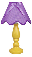 Lampe de chevet en céramique jaune-violet 60W E27 Lola Candellux 41-84378